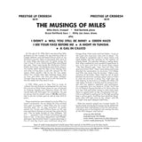 DAVIS,MILES QUARTET – MUSINGS OF MILES (ORIGINAL JAZZ CLASSICS SERIES) - LP •