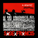 SAGE FRANCIS – HEALTHY DISTRUST (20TH ANNIVERSARY DELUXE WHITE W/ RED SPLATTER) - LP •