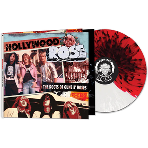 HOLLYWOOD ROSE – ROOTS OF GUNS N' ROSES (RED/WHITE W/BLACK SPLATTER) - LP •