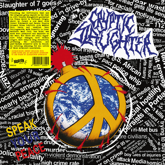 CRYPTIC SLAUGHTER – SPEAK YOUR PEACE - LP •