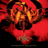 NILE – ANNIHILATION OF THE WICKED (BLOOD RED WITH METALLIC GOLD, BLACK AND HALLOWEEN ORANGE SPLATTER) - LP •