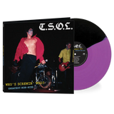 T.S.O.L. – WHO'S SCREWIN' WHO? GREATEST NON HITS (PURPLE/BLACK SPLIT) - LP •