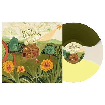 YOUTH FOUNTAIN – TOGETHER IN LONESOME (INDIE EXCLUSIVE SWAMP GREEN / BONE / YELLOW TRI-STRIPE) - LP •