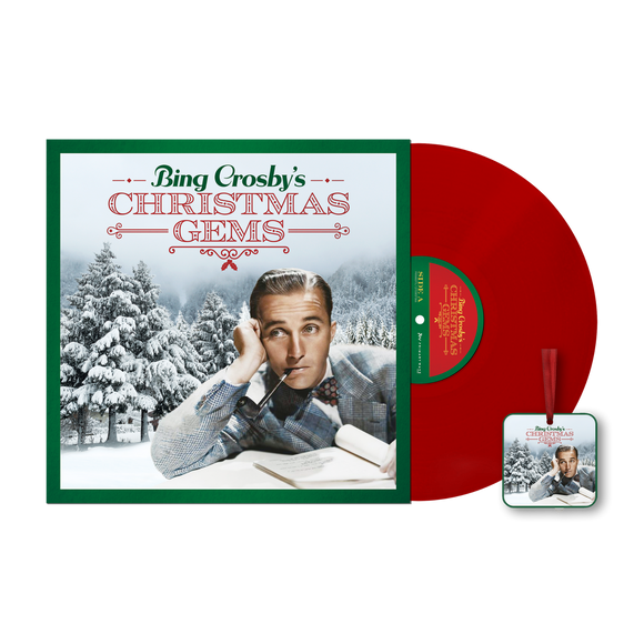 CROSBY,BING – BING CROSBY'S CHRISTMAS GEMS (RED VINYL - WITH ORNAMENT) - LP •