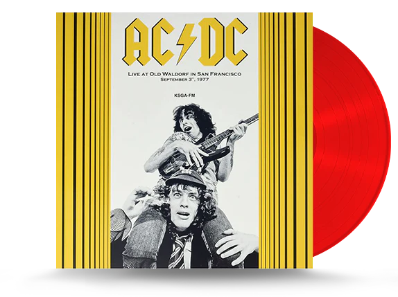 AC/DC – LIVE AT OLD WALDORF, SAN FRANCISCO SEPT 3, 1977 (RED VINYL) - LP •