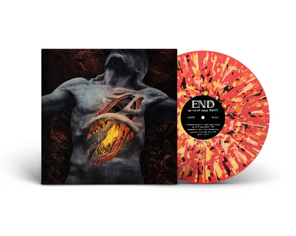 END – SIN OF HUMAN FRAILTY (RED W/ SPLATTER) - LP •