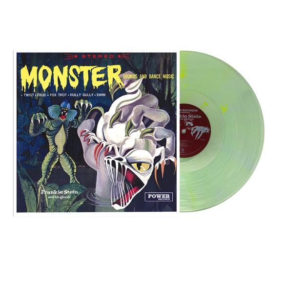 STEIN,FRANKIE & HIS GHOULS – MONSTER SOUNDS AND DANCE MUSIC (COKE CLEAR WITH YELLOW SERPENTINE SWIRL) - LP •