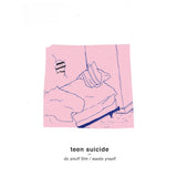 TEEN SUICIDE – DC SNUFF FILM / WASTE YRSELF (PINK MARBLE) - LP •
