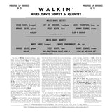 MILES DAVIS ALL STARS – WALKIN (ORIGINAL JAZZ CLASSICS SERIES) - LP •