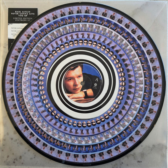 ASTLEY,RICK – NEVER GONNA GIVE YOU UP (ZOETROPE PICTURE DISC) - LP •
