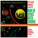 ATTILIO MINEO – MAN IN SPACE WITH SOUNDS (GREEN & YELLOW SWIRL VINYL) - LP •