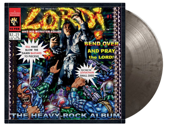 LORDI – BEND OVER & PRAY THE LORD (SILVER & BLACK MARBLE) (RSD24) - LP •