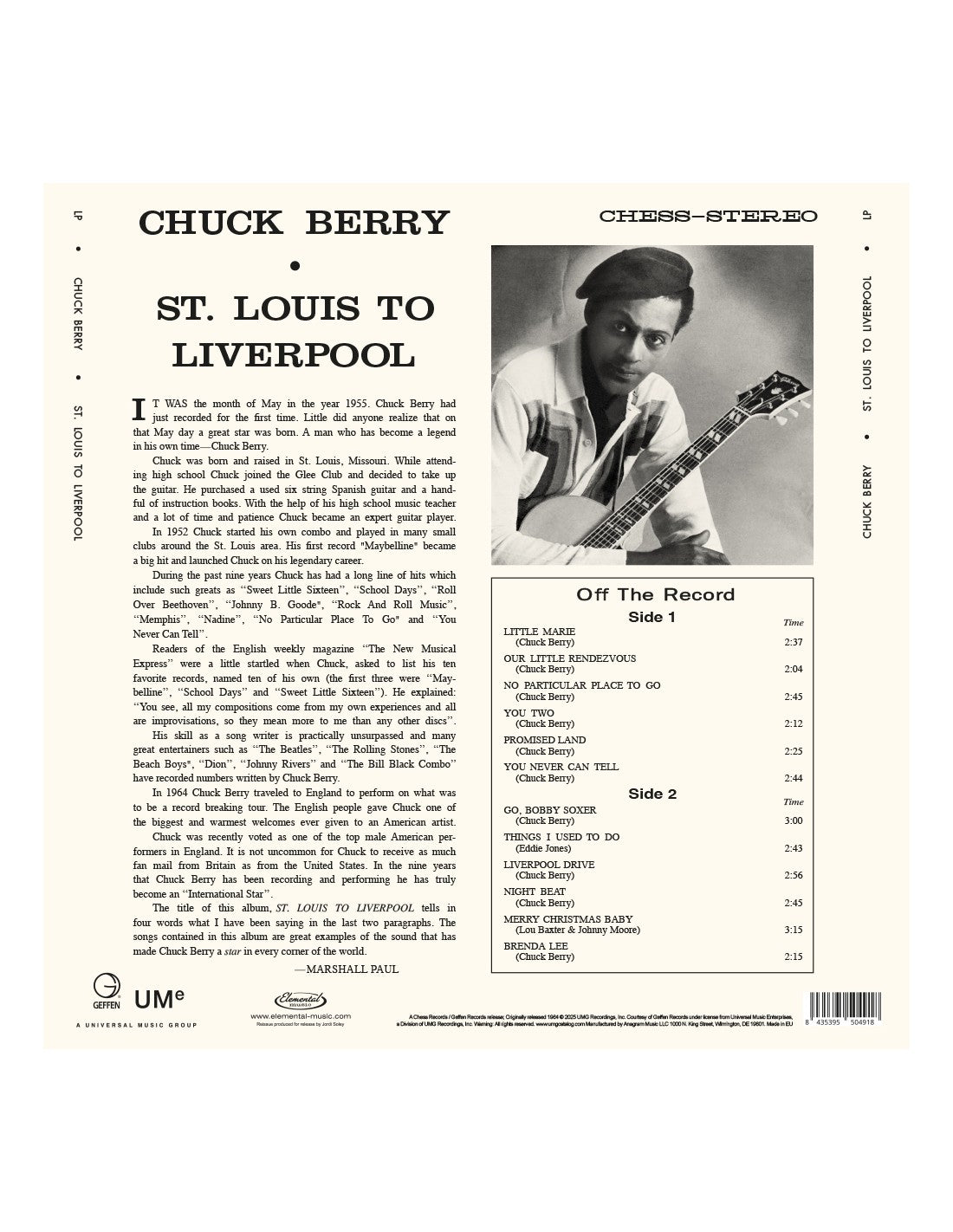 BERRY,CHUCK ST. LOUIS TO LIVERPOOL LP – Lunchbox Records