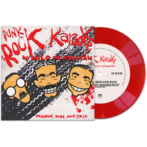 PUNK ROCK KARAOKE / AUKERMAN,MILO – MANNY MOE & JACK (RED VINYL) - 7" •