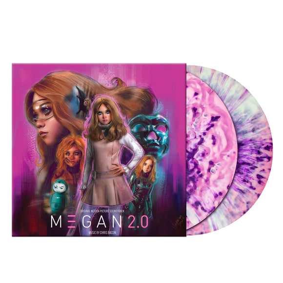 BACON,CHRIS  – M3GAN 2.0 - O.S.T. (TRANSLUCENT PINK & WHITE WITH PURPLE SPLATTER) - LP •