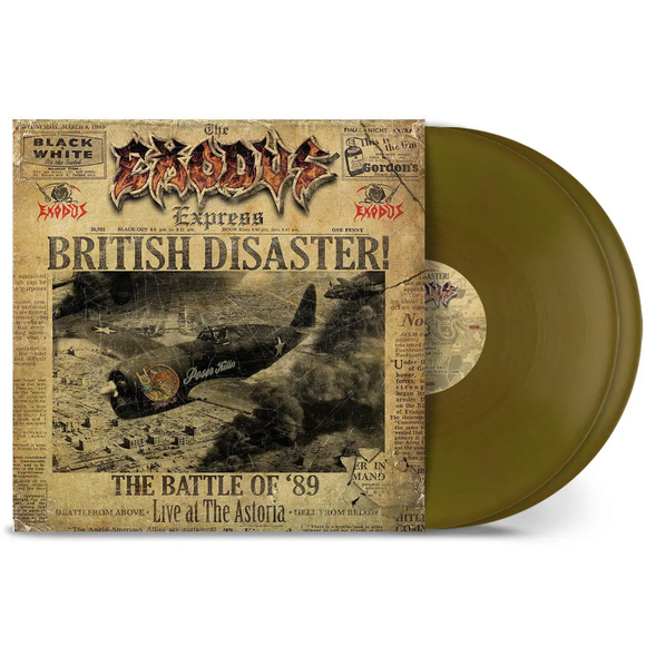 EXODUS – BRITISH DISASTER: BATTLE OF '89 (LIVE AT THE ASTORIA) (GOLD VINYL) - LP •
