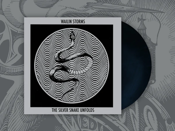 WAILIN STORMS – SILVER SNAKE UNFOLDS (BLUE/BLACK VINYL) - LP •