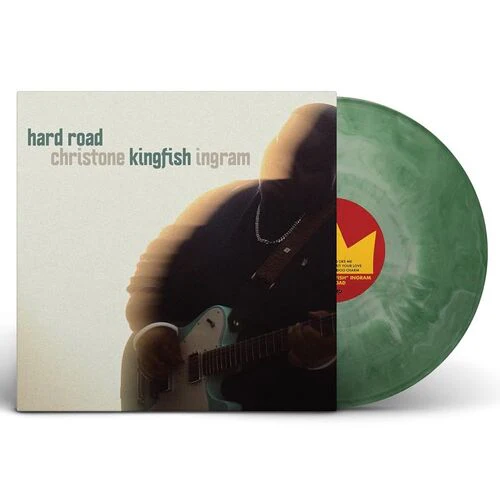 INGRAM,CHRISTONE KINGFISH – HARD ROAD (GREEN & WHITE SPLASH) - LP •