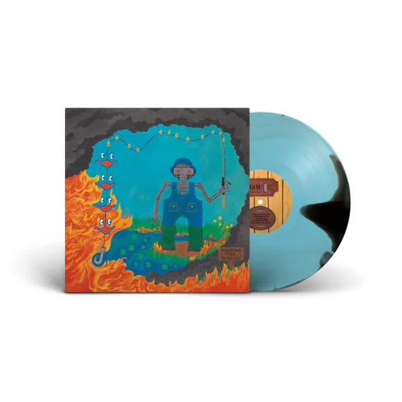 KING GIZZARD & THE LIZARD WIZARD – FISHING FOR FISHIES (OIL SPILL EDITION - BLUE/BLACK VINYL) - LP •