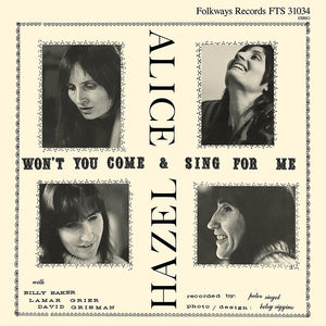 DICKENS,HAZEL / GERRARD,ALICE – WON'T YOU COME & SING FOR ME - LP •