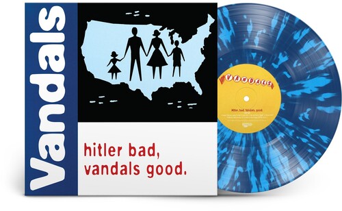 VANDALS – HITLER BAD VANDALS GOOD: 25TH ANNIVERSARY (BLUE/WHITE SPLATTER) - LP •