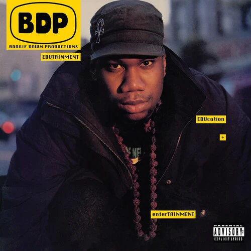 BOOGIE DOWN PRODUCTIONS – EDUTAINMENT (OPAQUE BLACK AND CANARY YELLOW COLOR IN COLOR) (RSD24) - LP •