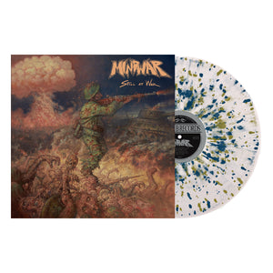 MINDWAR – STILL AT WAR (CLEAR WITH BLUE & GOLD SPLATTER) - LP •