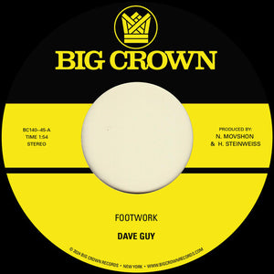 GUY,DAVE – FOOTWORK B/ W MORNING GLORY - 7" •