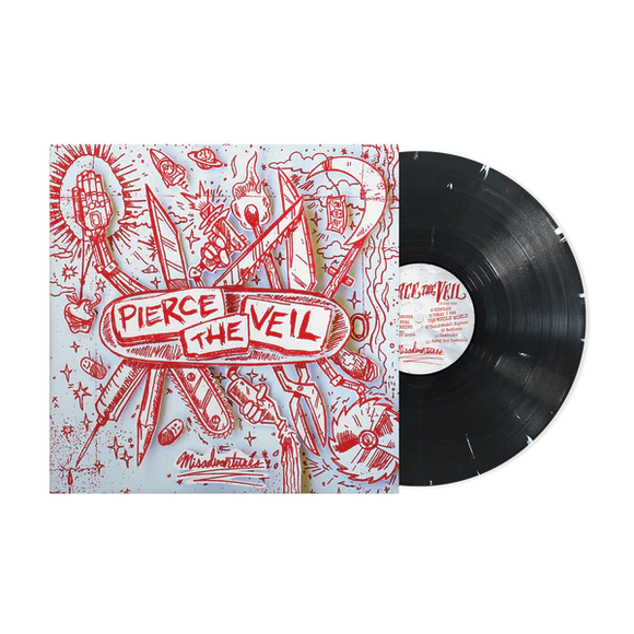 PIERCE THE VEIL – MISADVENTURES (BLACK/WHITE SPLATTER) - LP •