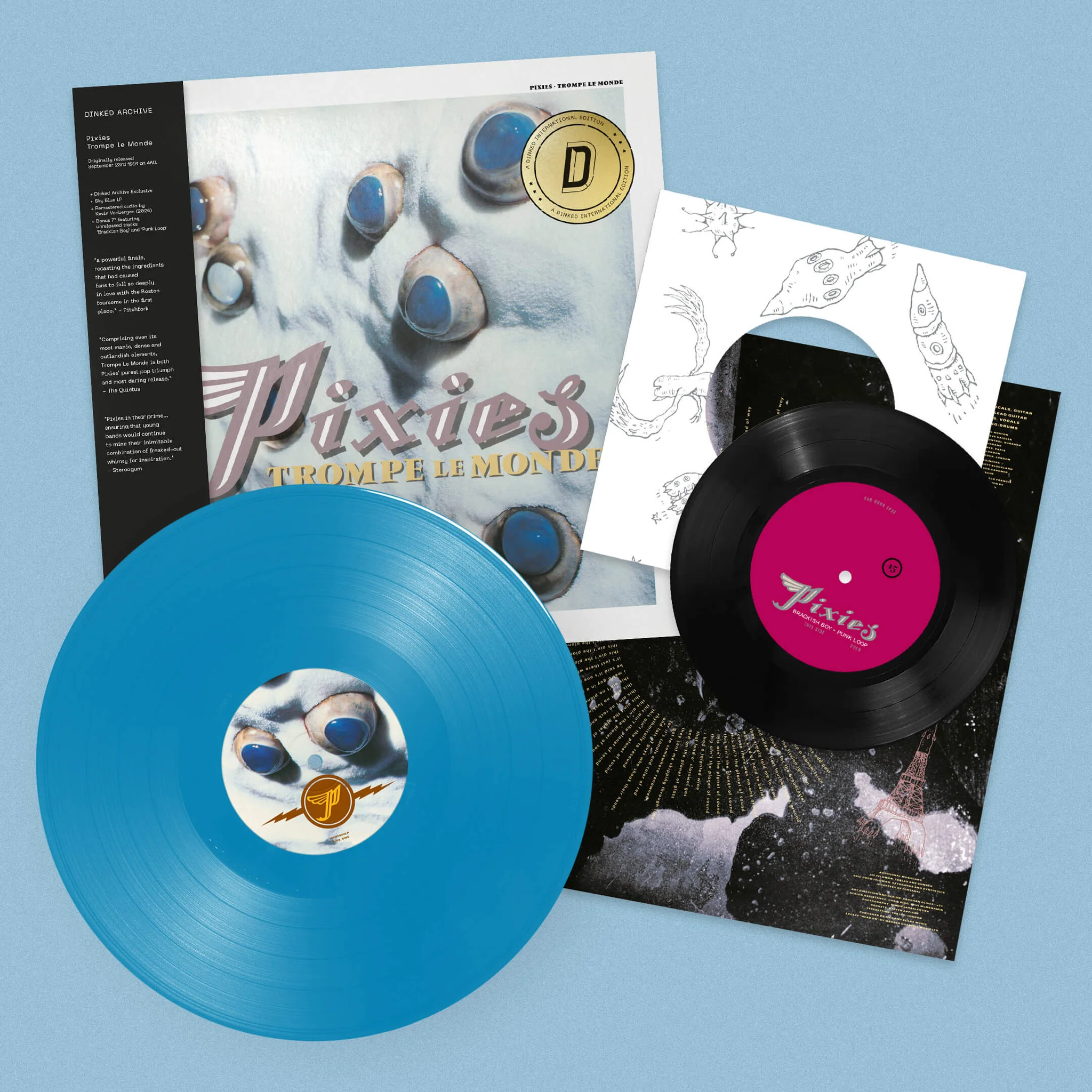 PIXIES BOSSANOVA (DINKED OXBLOOD W/ BONUS 7 INCH) LP – Lunchbox