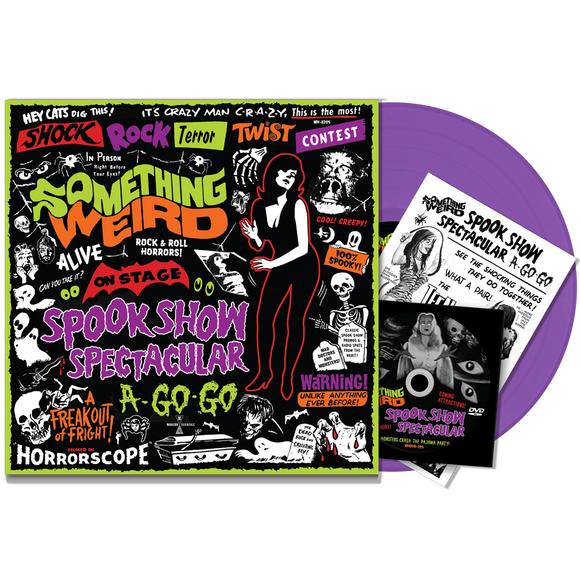 SOMETHING WEIRD – SPOOK SHOW SPECTACULAR A-GO-GO  (VIOLET VINYL + DVD) - LP •