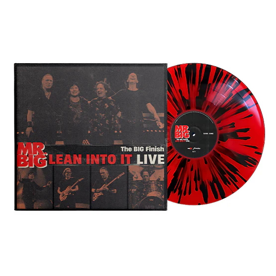 MR BIG – BIG FINISH - LEAN INTO IT LIVE (BLACK & RED SPLATTER) (RSD24) - LP •