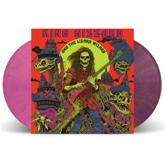 KING GIZZARD & THE LIZARD WIZARD – LIVE AT BONNAROO '22 (PINK/PURPLE BUBBLEGUM) - LP •