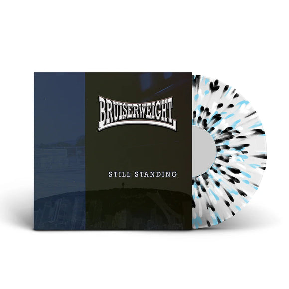 BRUISERWEIGHT – STILL STANDING (CLEAR WITH BLACK WHITE & SKY BLUE SPLATTER VINYL) - LP •
