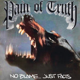 PAIN OF TRUTH – NO BLAME JUST FACTS (ULTRA CLEAR WITH ORANGE SKY BLUE & BLACK) - LP •