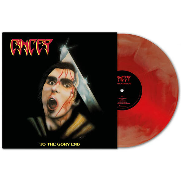 CANCER – TO THE GORY END (35TH ANNIVERSARY RED GALAXY MARBLE VINYL) - LP •