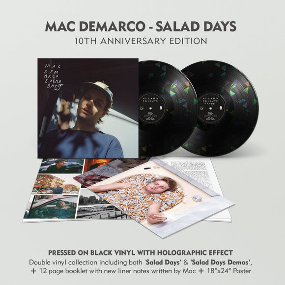 DEMARCO,MAC – SALAD DAYS / SALAD DAYS DEMOS (10TH ANNIVERSARY 2XLP - HOLOGRAPHIC BLACK) - LP •