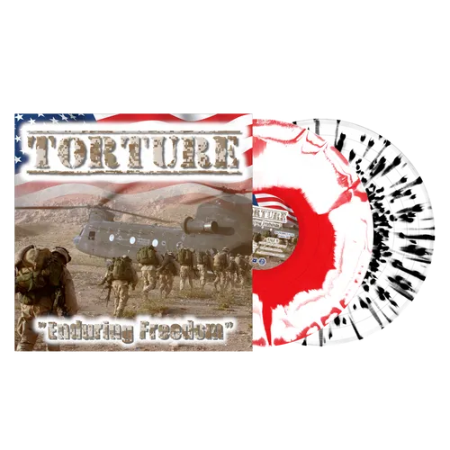 TORTURE – ENDURING FREEDOM (RED/WHITE SMASH & CLEAR W/BLACK SPLATTER) - LP •