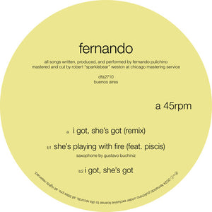 FERNANDO – I GOT, SHE'S GOT (BLACK 12 INCH) - LP •