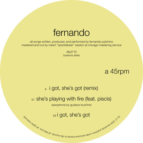 FERNANDO – I GOT, SHE'S GOT (BLACK 12 INCH) - LP •