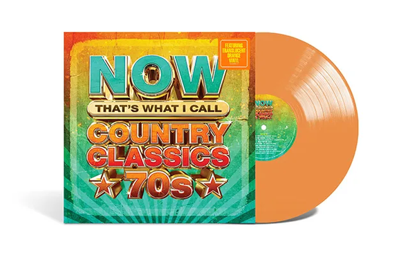 NOW COUNTRY CLASSICS 70S – VARIOUS (ORANGE VINYL) - LP •