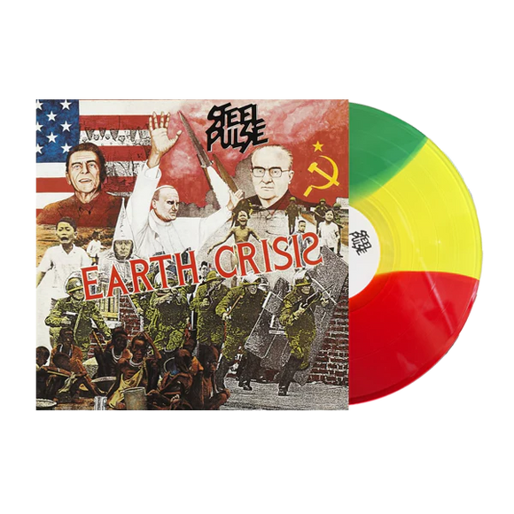 STEEL PULSE – EARTH CRISIS (YELLOW/RED/GREEN COLORED VINYL) - LP •
