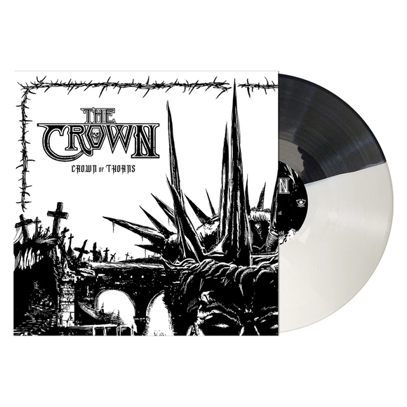 CROWN – CROWN OF THORNS (BLACK/WHITE SPLIT VINYL) - LP •