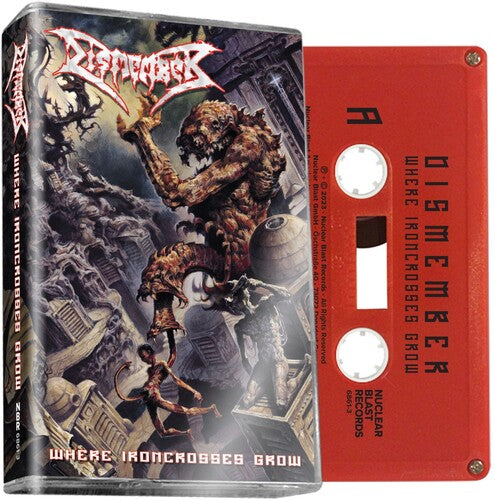 DISMEMBER – WHERE IRONCROSSES GROW (RED SHELL) - TAPE •