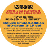 SANDERS,PHAROAH – LOVE IS HERE - COMPLETE PARIS 1975 ORTF RECORDINGS - LP •