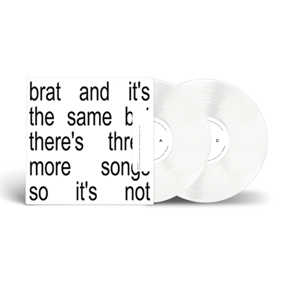 CHARLI XCX – BRAT AND IT'S THE SAME BUT THERE'S THREE MORE SONGS SO IT'S NOT (WHITE VINYL) - LP •