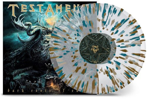 TESTAMENT – DARK ROOTS OF EARTH (CLEAR WITH GOLD & GREEN SPLATTER) - LP •