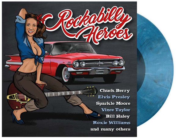 ROCKABILLY HEROES – VARIOU (COOL BLUE MARBLE VINYL) (RSD24) - LP •