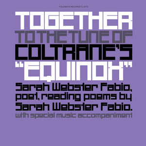 FABIO,SARAH WEBSTER – TOGETHER TO THE TUNE OF COLTRANE'S EQUINOX - LP •