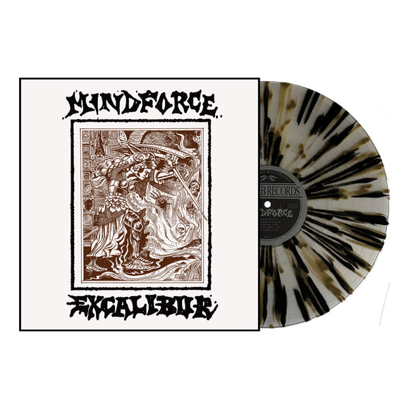 MINDFORCE – EXCALIBUR  (CLEAR/BLACK/GOLD SPLATTER) - LP •
